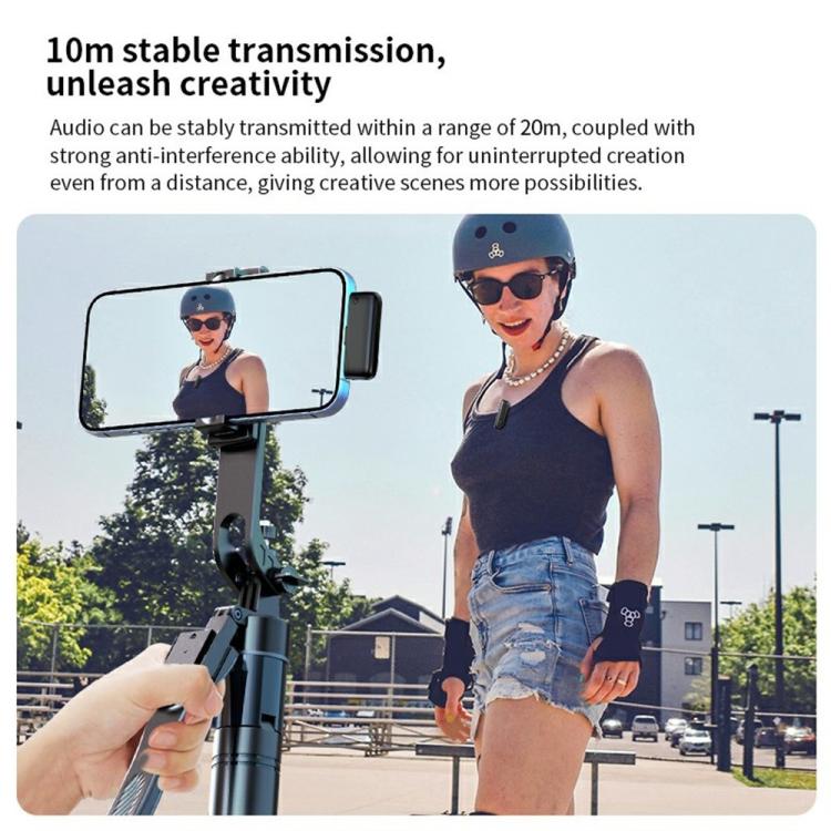 M6 2 Microphone + 1 Receiver Wireless Microphone AI Noise Reduction Live Streaming Mic