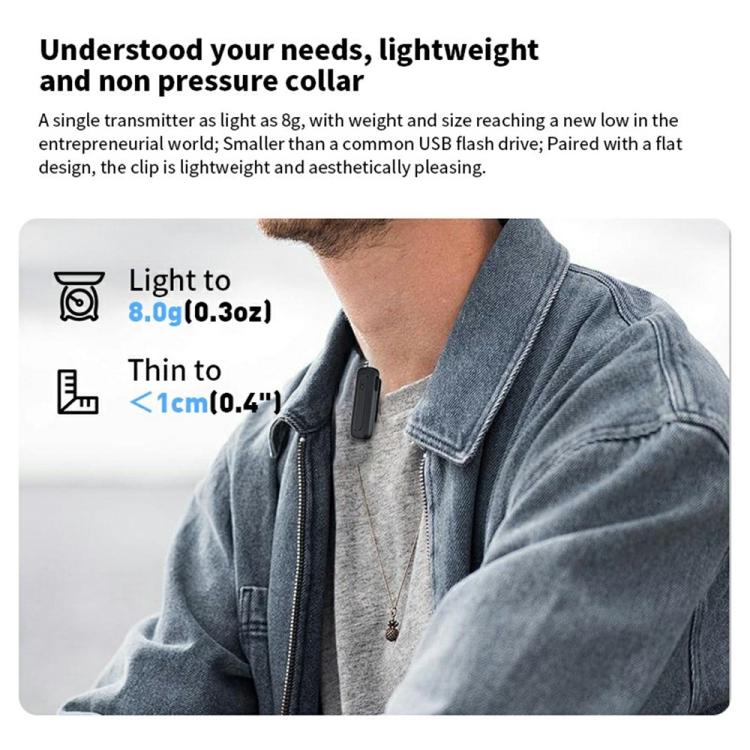 M6 2 Microphone + 1 Receiver Wireless Microphone AI Noise Reduction Live Streaming Mic