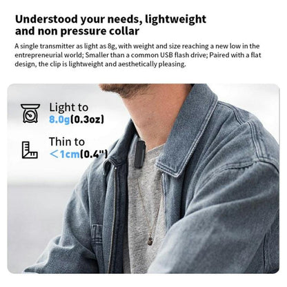 M6 2 Microphone + 1 Receiver Wireless Microphone AI Noise Reduction Live Streaming Mic