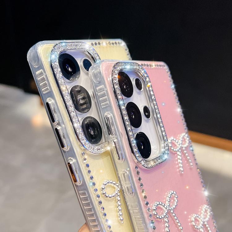 Diamond Glitter Bow-knot Four-Corner Shockproof Phone Case