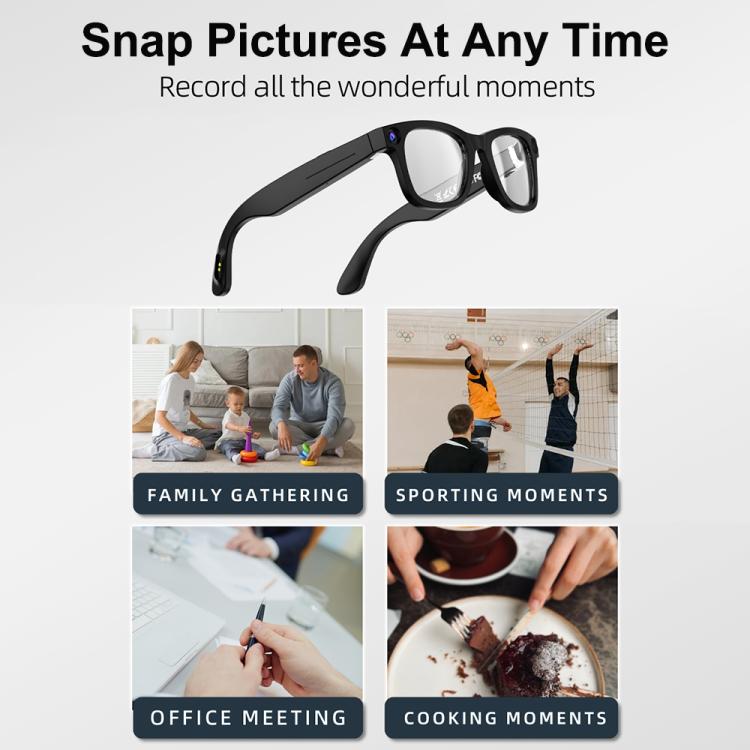 Lunettes intelligentes G300, prenant en charge la traduction IA / la prise de photos / les appels vocaux