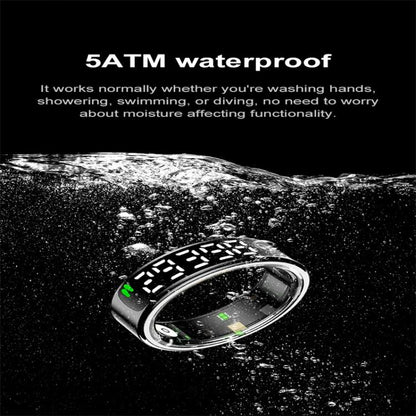 R13 SIZE 8 Smart Ring, Support Heart Rate / Blood Oxygen / Sleep Monitoring / Motion Sensing Game