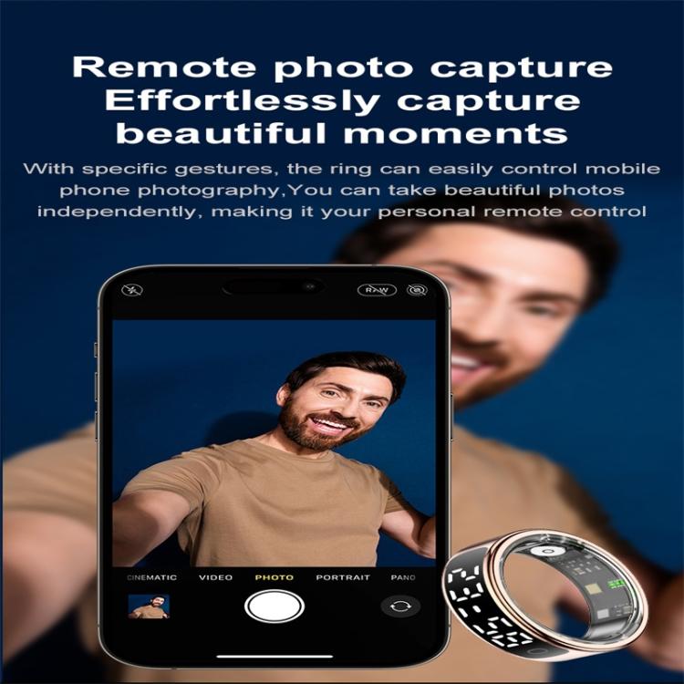 R13 SIZE 11 Smart Ring, Support Heart Rate / Blood Oxygen / Sleep Monitoring / Motion Sensing Game