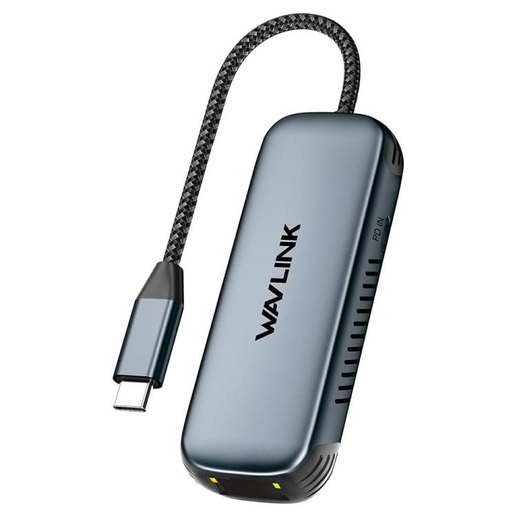 Convertisseur réseau WAVLINK NWU330GD USB-C vers RJ45 2,5 Gbit/s avec sortie PD 95 W, NWU330GD