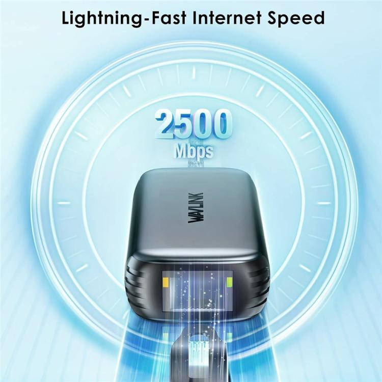Convertisseur réseau WAVLINK NWU330GD USB-C vers RJ45 2,5 Gbit/s avec sortie PD 95 W, NWU330GD