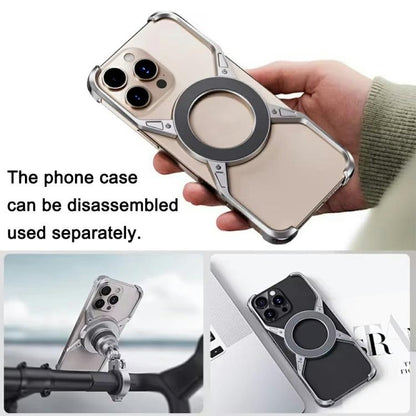 For iPhone 16 Pro Max Z10 Anti Shake Cycling Bracket Motorcycle Mount Magnetic Phone Holder