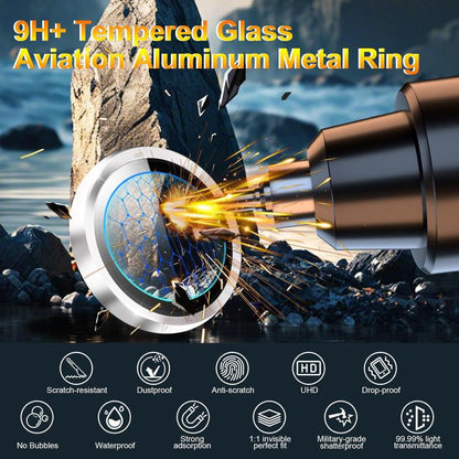 Kalebol No Flicker Ultra-Thin Individual Camera Lens Tempered Glass Film, For iPhone 17e / 16e