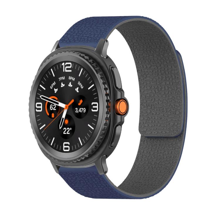 Lychee Texture Soft Magnetic Silicone Watch Band, For Samsung Galaxy Watch Ultra 47mm / Ultra 2025, For Samsung Galaxy Watch8 / 8 Classic