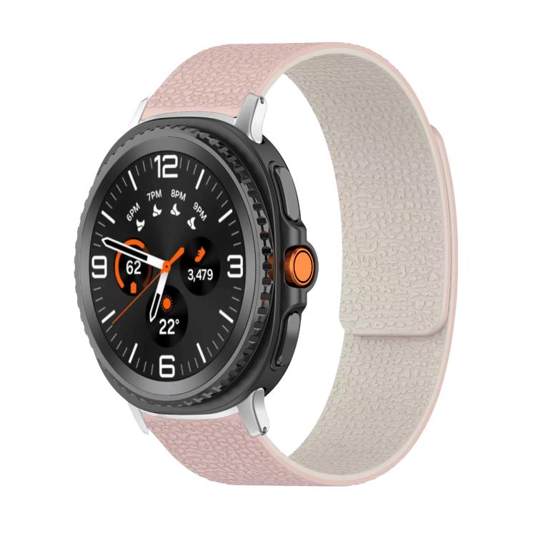 Lychee Texture Soft Magnetic Silicone Watch Band, For Samsung Galaxy Watch Ultra 47mm / Ultra 2025, For Samsung Galaxy Watch8 / 8 Classic