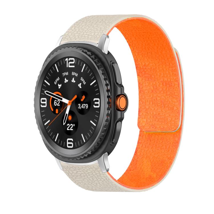 Lychee Texture Soft Magnetic Silicone Watch Band, For Samsung Galaxy Watch Ultra 47mm / Ultra 2025, For Samsung Galaxy Watch8 / 8 Classic
