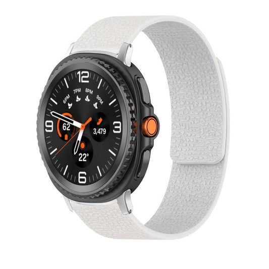 Lychee Texture Soft Magnetic Silicone Watch Band, For Samsung Galaxy Watch Ultra 47mm / Ultra 2025, For Samsung Galaxy Watch8 / 8 Classic