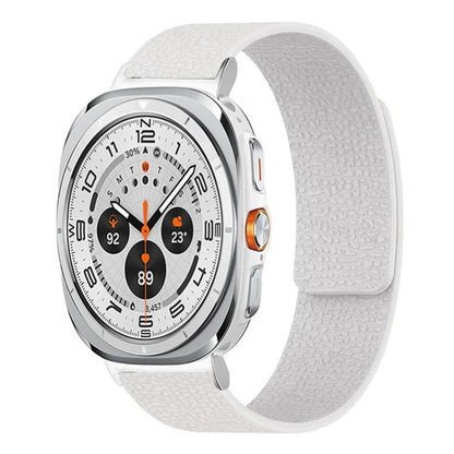 Lychee Texture Soft Magnetic Silicone Watch Band, For Samsung Galaxy Watch Ultra 47mm / Ultra 2025, For Samsung Galaxy Watch8 / 8 Classic