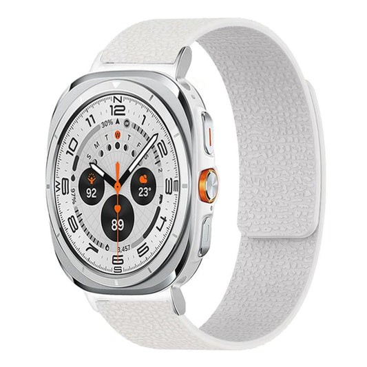 Lychee Texture Soft Magnetic Silicone Watch Band, For Samsung Galaxy Watch Ultra 47mm / Ultra 2025, For Samsung Galaxy Watch8 / 8 Classic