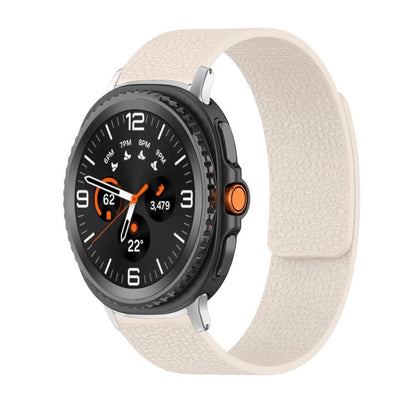 Lychee Texture Soft Magnetic Silicone Watch Band, For Samsung Galaxy Watch Ultra 47mm / Ultra 2025, For Samsung Galaxy Watch8 / 8 Classic