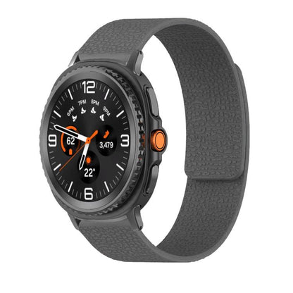 Lychee Texture Soft Magnetic Silicone Watch Band, For Samsung Galaxy Watch Ultra 47mm / Ultra 2025, For Samsung Galaxy Watch8 / 8 Classic