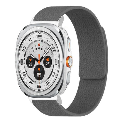 Lychee Texture Soft Magnetic Silicone Watch Band, For Samsung Galaxy Watch Ultra 47mm / Ultra 2025, For Samsung Galaxy Watch8 / 8 Classic