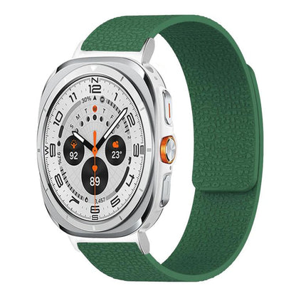 Lychee Texture Soft Magnetic Silicone Watch Band, For Samsung Galaxy Watch Ultra 47mm / Ultra 2025, For Samsung Galaxy Watch8 / 8 Classic