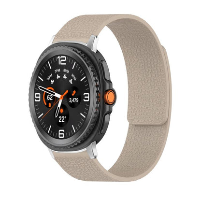 Lychee Texture Soft Magnetic Silicone Watch Band, For Samsung Galaxy Watch Ultra 47mm / Ultra 2025, For Samsung Galaxy Watch8 / 8 Classic
