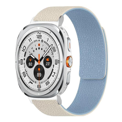 Lychee Texture Soft Magnetic Silicone Watch Band, For Samsung Galaxy Watch Ultra 47mm / Ultra 2025, For Samsung Galaxy Watch8 / 8 Classic