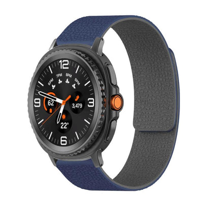 Lychee Texture Soft Magnetic Silicone Watch Band, For Samsung Galaxy Watch Ultra 47mm / Ultra 2025, For Samsung Galaxy Watch8 / 8 Classic