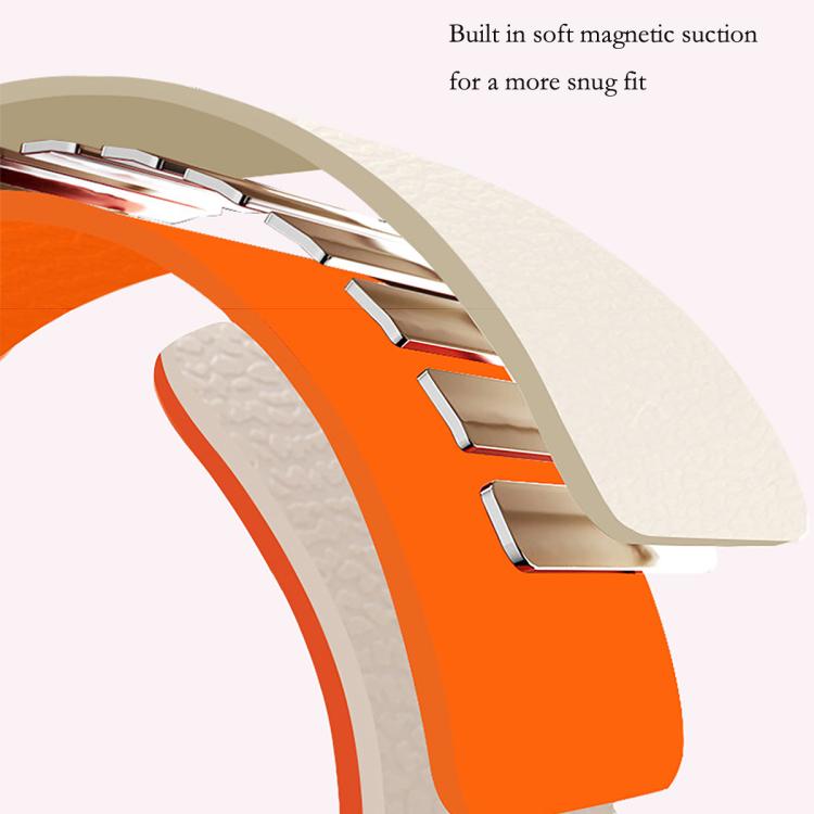 Lychee Texture Soft Magnetic Silicone Watch Band, For Samsung Galaxy Watch Ultra 47mm / Ultra 2025, For Samsung Galaxy Watch8 / 8 Classic