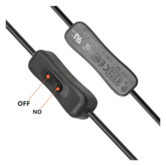 JUNSUNMAY USB 2.0 Male to 2 Dual USB Female Jack Y Splitter Hub Power Cord Extension Adapter with On/Off Switch