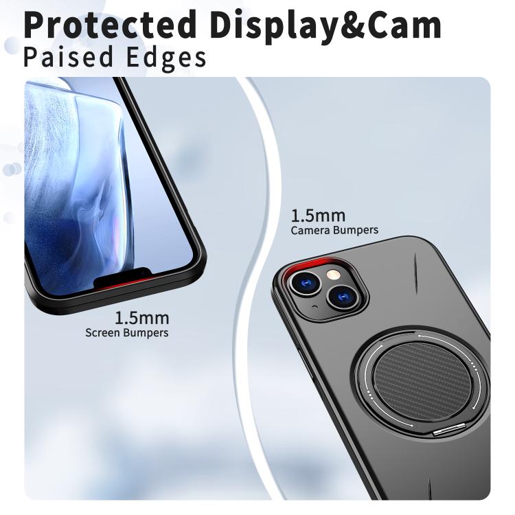 Kalebol Magnetic MagSafe Rotation Holder PC Phone Case, For iPhone 15, For iPhone 14, For iPhone 14 Pro, For iPhone 14 Pro Max, For iPhone 13 Pro Max, For iPhone 13 Pro, For iPhone 13
