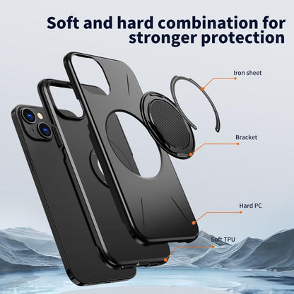 Kalebol Magnetic MagSafe Rotation Holder PC Phone Case, For iPhone 15, For iPhone 14, For iPhone 14 Pro, For iPhone 14 Pro Max, For iPhone 13 Pro Max, For iPhone 13 Pro, For iPhone 13