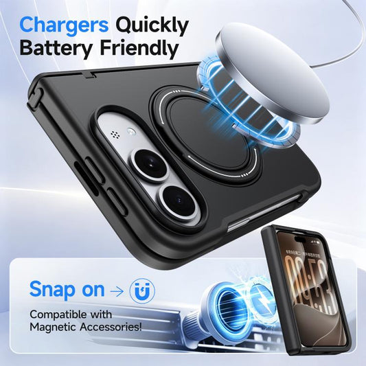 Kalebol Magnetic MagSafe Rotation Holder PC Phone Case, For iPhone Duo, For iPhone 18 Pro, For iPhone 18 Pro Max, For iPhone 17 Pro Max, For iPhone 17 Pro, For iPhone 17, For iPhone Air, For iPhone 16 Pro Max, For iPhone 16 Pro, For iPhone 16 Plus     ...