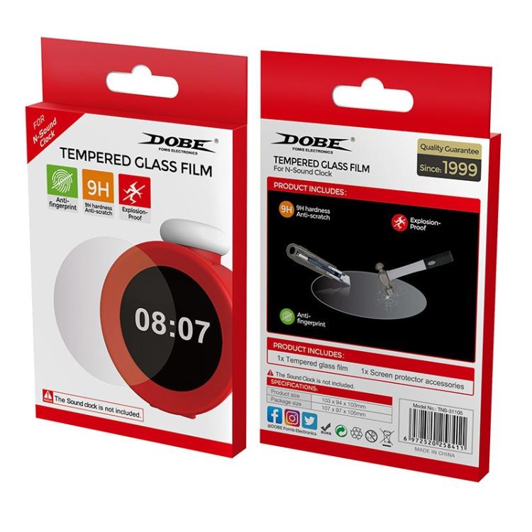 DOBE Smart Motion Alarm Tempered Glass Protective Film, For Nintendo Sound Clock  Alarmo