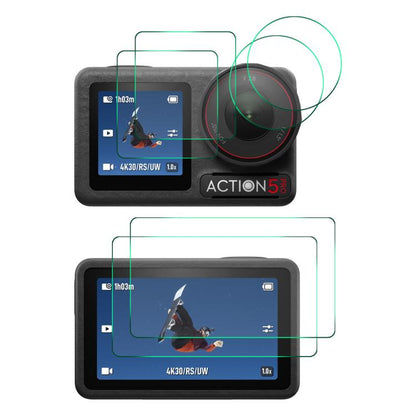 2 Set ENKAY Hat-Prince 0.2mm 9H Tempered Glass Screen Protector Watch Film, For DJI Osmo Action 6, For DJI Osmo 360, For DJI Osmo Action 5 Pro, For DJI Osmo Pocket 3, For DJI Osmo Action 4 / 3