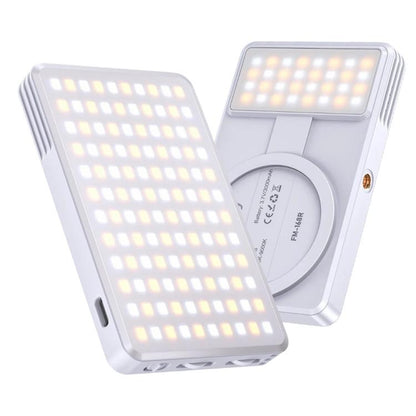 JMARY FM-168R Double température de couleur 160 perles LED, lumière d'appoint magnétique portable pour téléphone