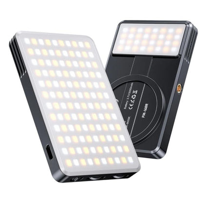 JMARY FM-168R Double température de couleur 160 perles LED, lumière d'appoint magnétique portable pour téléphone