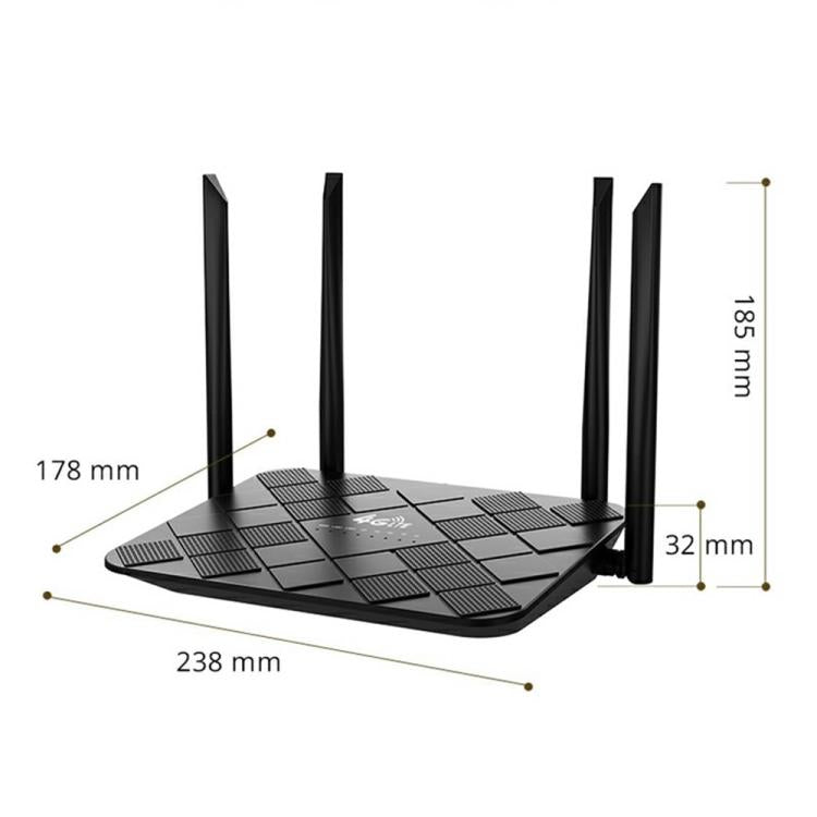 320M-E Eurasian Version Home Office Wireless Network WiFi CPE 3 Port SIM Card 4G LTE Router, US Plug, EU Plug