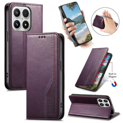 Elastic Wristband Magnetic Suction Leather Phone Case, For Xiaomi Poco X8 Pro Max 5G, For Xiaomi Poco X8 Pro 5G, For Redmi Turbo 5 Max 5G, For Redmi Turbo 5 5G, For Xiaomi 17 Pro Max, For Xiaomi 17 Pro, For Xiaomi 17, For Xiaomi Poco M7 4G 169mm       ...