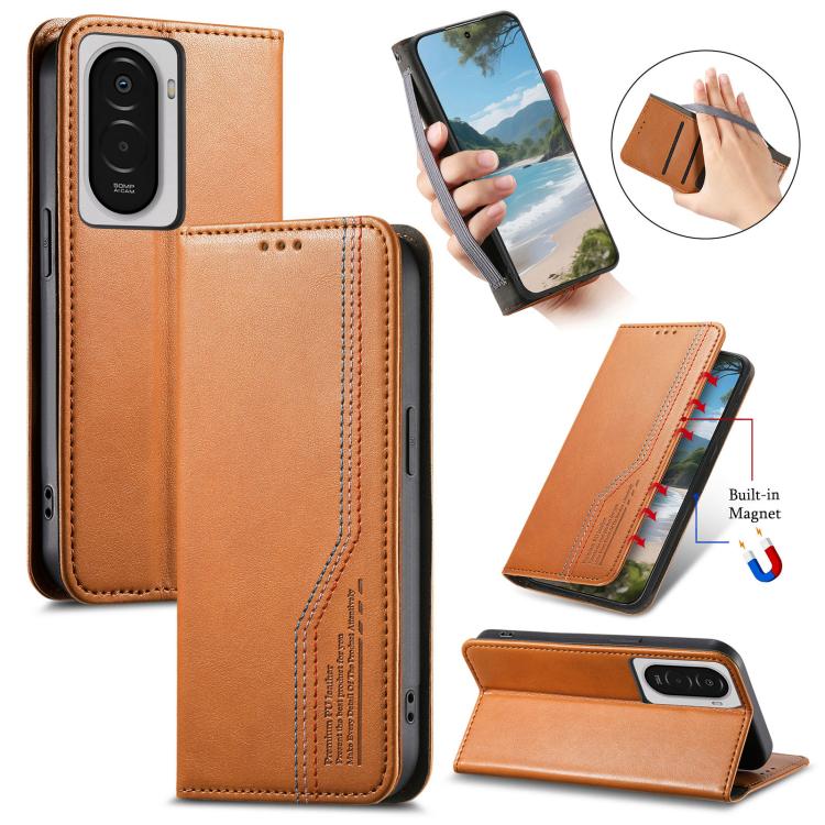 Elastic Wristband Magnetic Suction Leather Phone Case, For Xiaomi Poco X8 Pro Max 5G, For Xiaomi Poco X8 Pro 5G, For Redmi Turbo 5 Max 5G, For Redmi Turbo 5 5G, For Xiaomi 17 Pro Max, For Xiaomi 17 Pro, For Xiaomi 17, For Xiaomi Poco M7 4G 169mm       ...