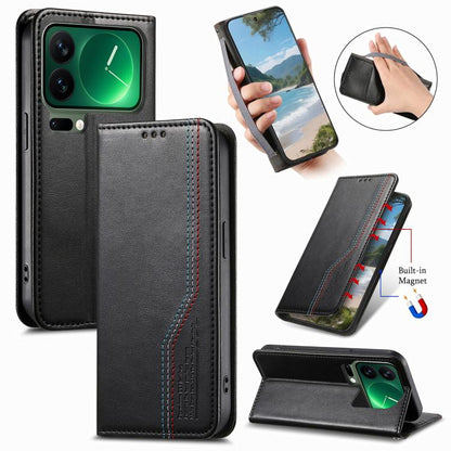 Elastic Wristband Magnetic Suction Leather Phone Case, For Xiaomi Poco X8 Pro Max 5G, For Xiaomi Poco X8 Pro 5G, For Redmi Turbo 5 Max 5G, For Redmi Turbo 5 5G, For Xiaomi 17 Pro Max, For Xiaomi 17 Pro, For Xiaomi 17, For Xiaomi Poco M7 4G 169mm       ...
