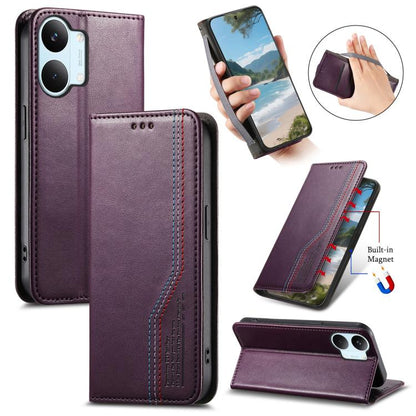 Elastic Wristband Magnetic Suction Leather Phone Case, For Xiaomi Poco X8 Pro Max 5G, For Xiaomi Poco X8 Pro 5G, For Redmi Turbo 5 Max 5G, For Redmi Turbo 5 5G, For Xiaomi 17 Pro Max, For Xiaomi 17 Pro, For Xiaomi 17, For Xiaomi Poco M7 4G 169mm       ...