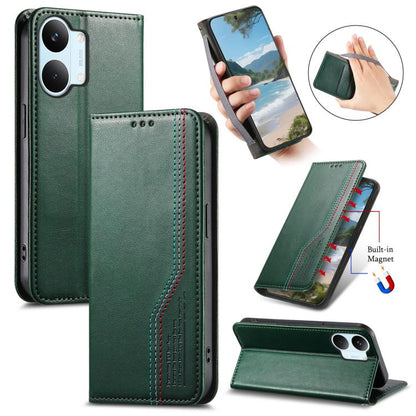 Elastic Wristband Magnetic Suction Leather Phone Case, For Xiaomi Poco X8 Pro Max 5G, For Xiaomi Poco X8 Pro 5G, For Redmi Turbo 5 Max 5G, For Redmi Turbo 5 5G, For Xiaomi 17 Pro Max, For Xiaomi 17 Pro, For Xiaomi 17, For Xiaomi Poco M7 4G 169mm       ...