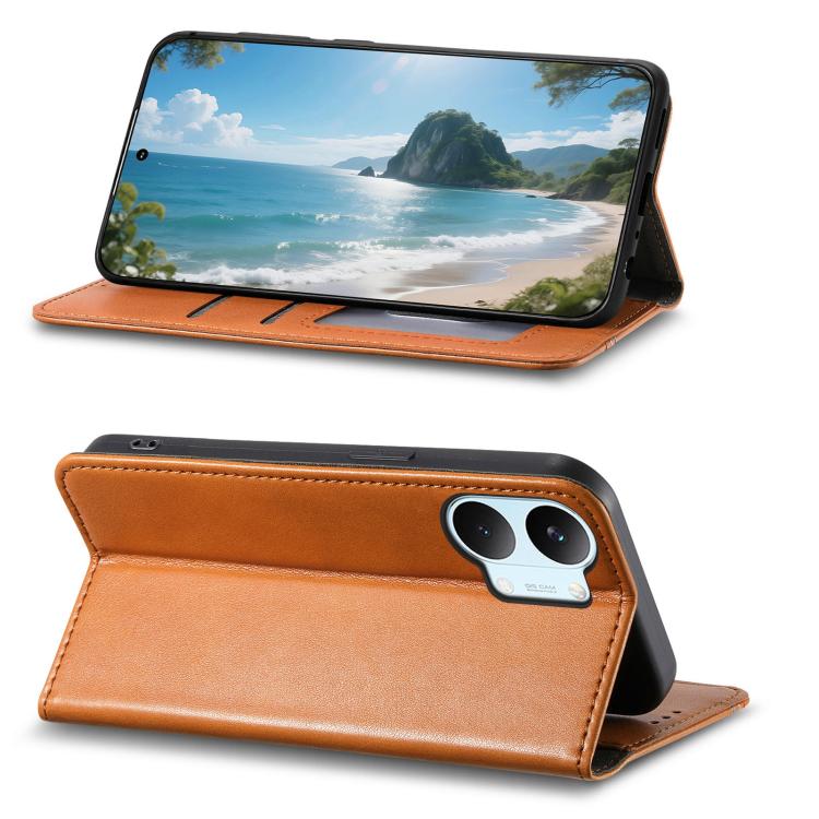 Elastic Wristband Magnetic Suction Leather Phone Case, For Xiaomi Poco X8 Pro Max 5G, For Xiaomi Poco X8 Pro 5G, For Redmi Turbo 5 Max 5G, For Redmi Turbo 5 5G, For Xiaomi 17 Pro Max, For Xiaomi 17 Pro, For Xiaomi 17, For Xiaomi Poco M7 4G 169mm       ...