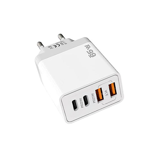 TE-PD44 Dual USB-A Dual Type-C 4-port Mobile Phone Charger, EU Plug, US Plug