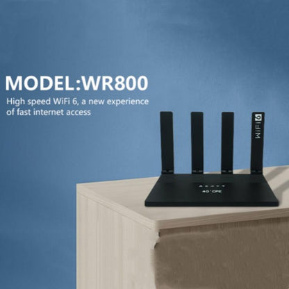 WR800 WiFi Router 4 LAN Ports 600Mbps WiFi 6 Wireless Modem with SIM Card Slot 4G LTE