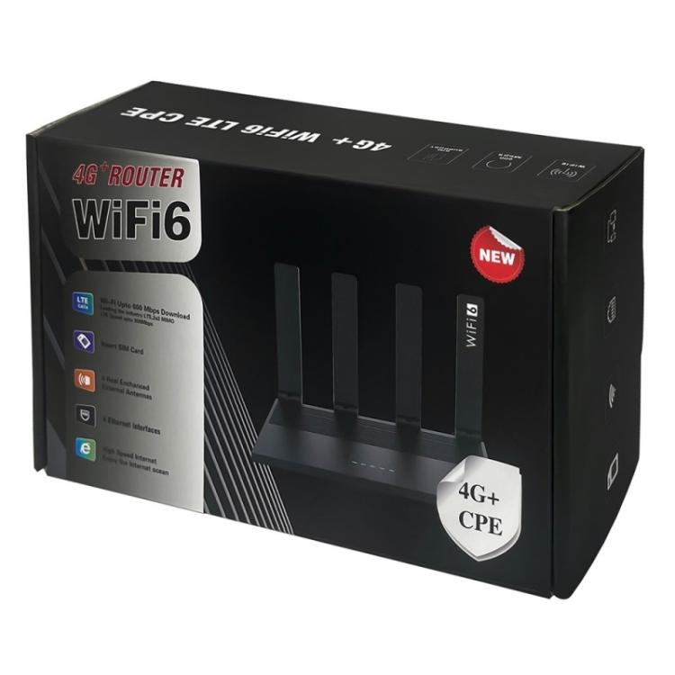 WR800 600Mbps High Speed 4G LTE WiFi Router 4 LAN Ports WiFi 6