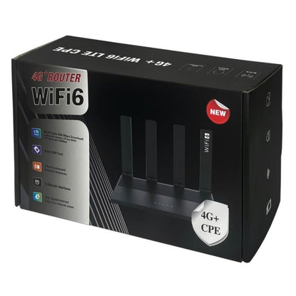 WR800 600Mbps High Speed 4G LTE WiFi Router 4 LAN Ports WiFi 6, US Plug, EU Plug