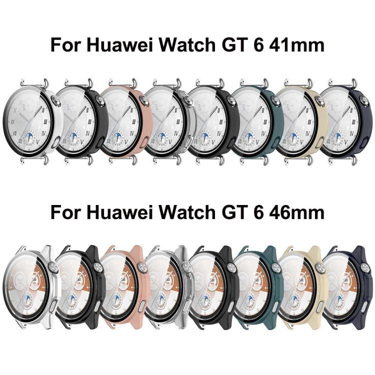 Tempered Film Integrated PC Watch Protective Cover, For Huawei Watch GT 6 46mm, For Huawei Watch GT 6 41mm