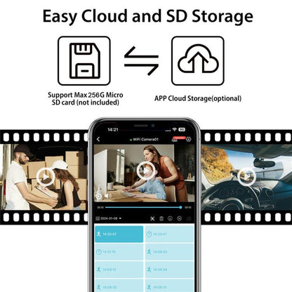 L29 1080P HD WiFi Remote Viewing Home Security Camera Intelligent 180-Degree Wide Angle Camera, L29