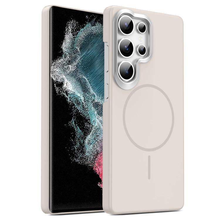 Gold Armor PC Thin Circle MagSafe Shockproof Phone Case, For Samsung Galaxy A33 5G, For Samsung Galaxy A13 4G, For Samsung Galaxy S22 Ultra 5G, For Samsung Galaxy A32 4G, For Samsung Galaxy A52 5G, For Samsung Galaxy A15 4G / 5G                        ...