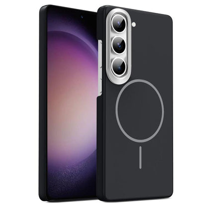 Gold Armor PC Thin Circle MagSafe Shockproof Phone Case, For Samsung Galaxy A05, For Samsung Galaxy A05s, For Samsung Galaxy A25 5G, For Samsung Galaxy S23 FE 5G, For Samsung Galaxy A24 4G, For Samsung Galaxy A34 5G, For Samsung Galaxy A54 5G          ...
