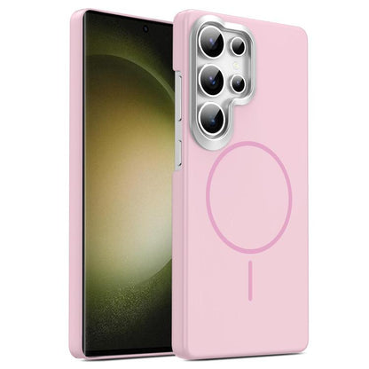 Gold Armor PC Thin Circle MagSafe Shockproof Phone Case, For Samsung Galaxy A05, For Samsung Galaxy A05s, For Samsung Galaxy A25 5G, For Samsung Galaxy S23 FE 5G, For Samsung Galaxy A24 4G, For Samsung Galaxy A34 5G, For Samsung Galaxy A54 5G          ...
