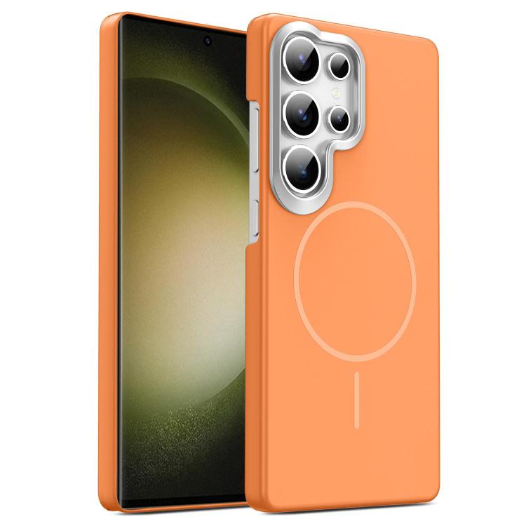 Gold Armor PC Thin Circle MagSafe Shockproof Phone Case, For Samsung Galaxy A05, For Samsung Galaxy A05s, For Samsung Galaxy A25 5G, For Samsung Galaxy S23 FE 5G, For Samsung Galaxy A24 4G, For Samsung Galaxy A34 5G, For Samsung Galaxy A54 5G          ...